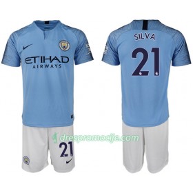 Manchester City Dres SILVA 21 Dječji Domaći 2018/19 Kratkih Rukava